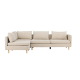 Noll 3-sitssoffa Beige, Hörnsoffgrupp