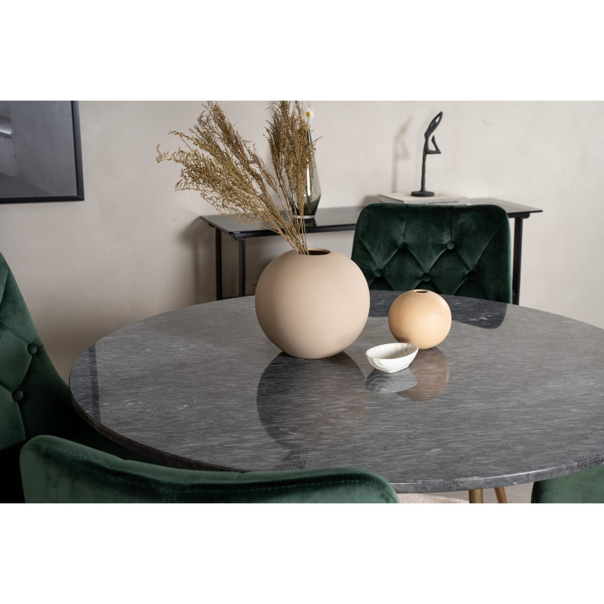 Estelle, Velvet Deluxe Rund matgrupp Guld