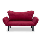 Chatto (150 x 75 x 70 cm) 2-sits bäddsoffa Vinröd