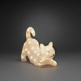 Katt akryl 35cm 48 Led Ljusdekoration Ute