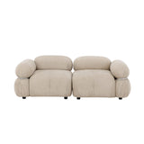 Mika 2-sitssoffa Beige, Silver