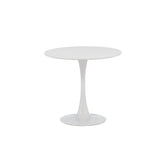 Hamden Runt matbord Vit, 80