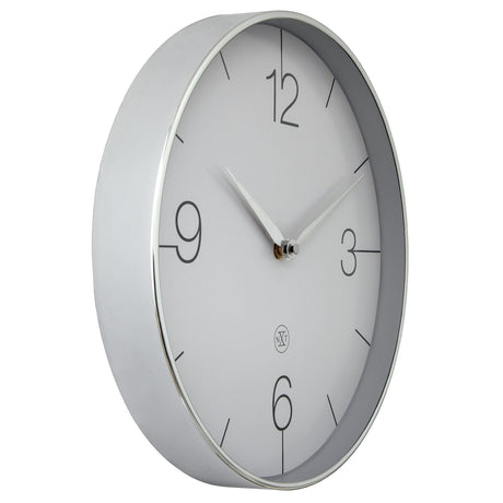 Finesse nxt 30,5 cm /grå Väggklocka Krom