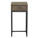 Regal Sängbord Brunlackad Ek, 60 cm