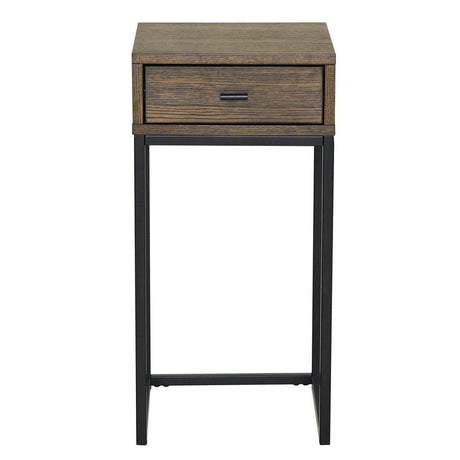Regal Sängbord Brunlackad Ek, 60 cm