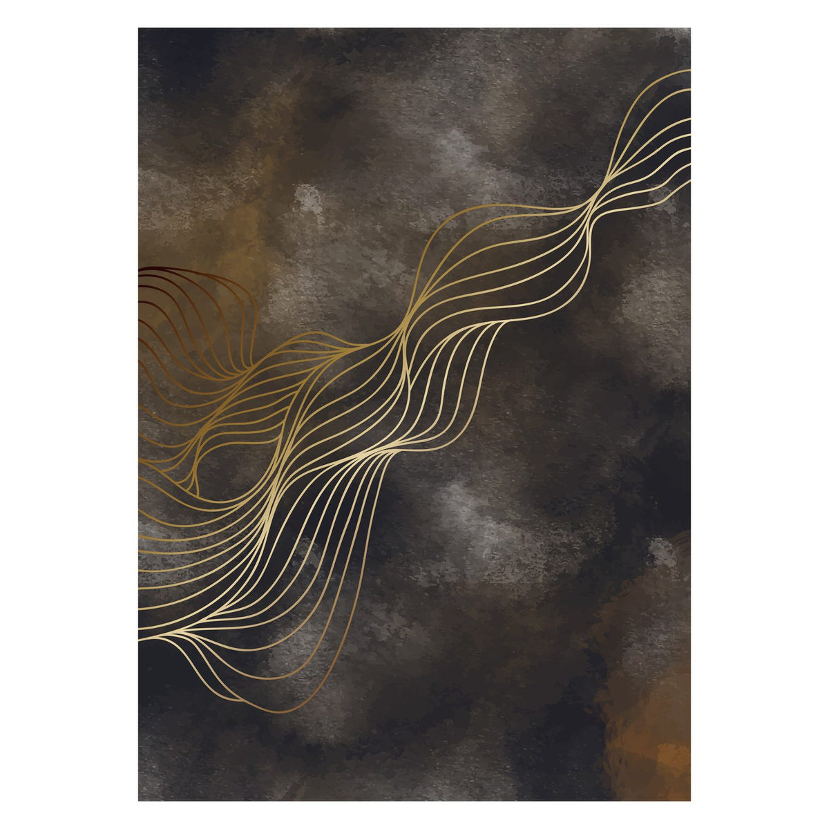 Våg Poster Flerfärgad, 21 x 30 cm