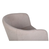 Berit Matstol Beige,Svart, Polyesterlinne, 55 x 78 x 55