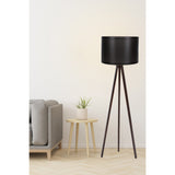 Salvador (H 145 cm) Golvlampa Svart valnöt