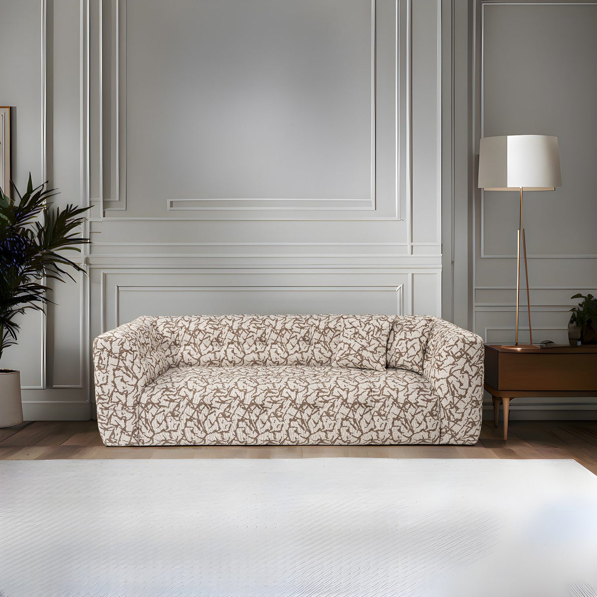 Bamako (235 x 100 x 72 cm) 3-sitssoffa Tan