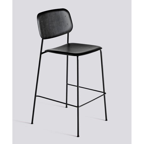 Soft Edge 90 75 cm Barpall Black – ekfaner med vattenbaserad lack