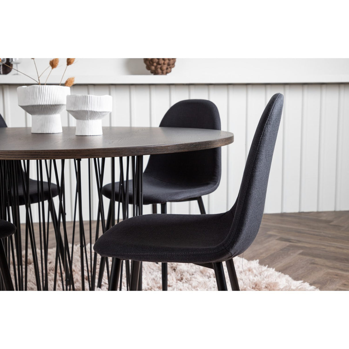Stone, Polar Rund matgrupp Svart, Svart, Mocka, ⌀120
