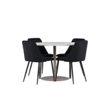 Lycke, Night Rund matgrupp Svart, Beige, ⌀110