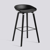 AAS 33 75 cm Barpall Sierra SI1001, Black – ekfaner med vattenbaserad lack, Black – pulverlackerat stål
