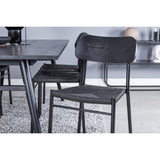 Sleek, Polly Rektangulär matgrupp Svart, Svart, 195 x 95