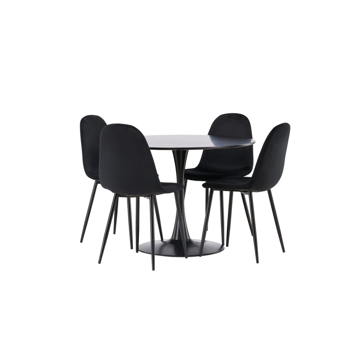 Glade, Polar Rund matgrupp Svart, Svart, ⌀100