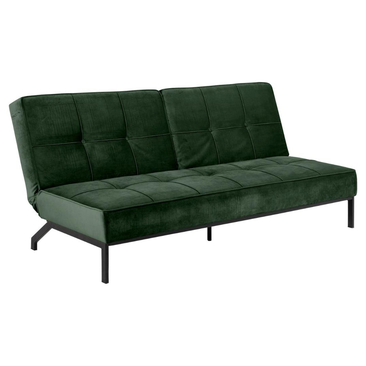 Perugia Bäddsoffa 87x198x95 cm Vic tyg Skogsgrön