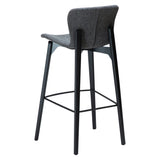 Paragon Barstol Pebble Grey Bouclé, Black 75 cm