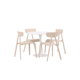Hamden, Ursholmen Rund matgrupp Beige, Vit, ⌀80