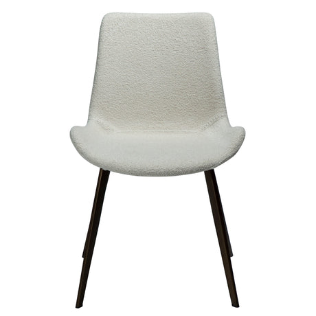 Hype Stol Dove Bouclé, Antique Brass