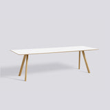CPH 30 L250 × B90 × H74 cm Matbord White – laminat, massiv ek med vattenbaserad lack