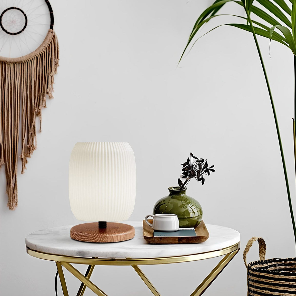 Suva (H 22 cm) Kräm Bordslampa