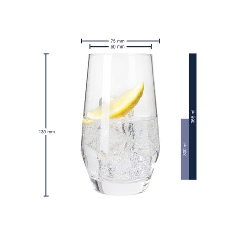 Ld 365ml puccini 6-pack Tumblerglas