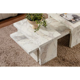Hobart (110 x 30 x 45 cm) Soffbord Freesia-marmor