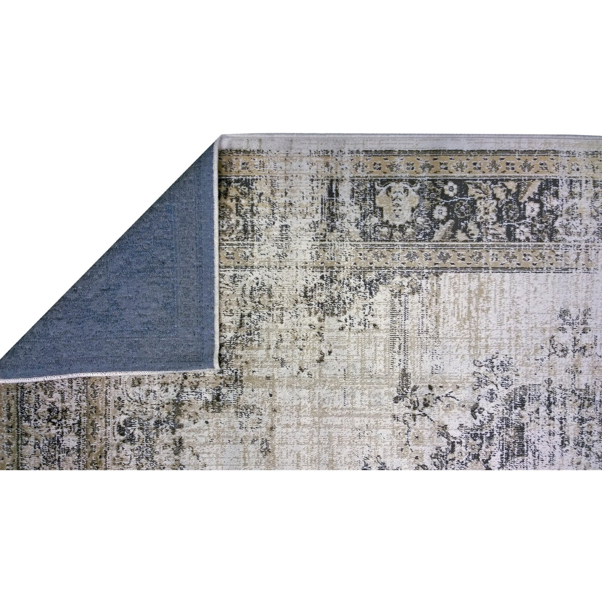 Konrad Beige Konstsilkesmatta 160x230 cm
