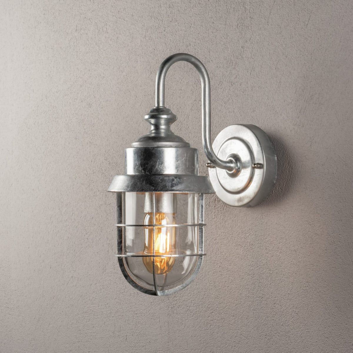 Cerignola E27 Vägglampa Ute Galvaniserad