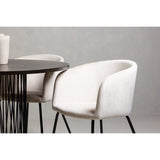 Stone, Berit Rund matgrupp Beige, Svart, Svart, Mocka, ⌀120