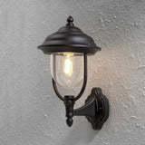 Parma E27 Vägglampa Ute Upp, Svart