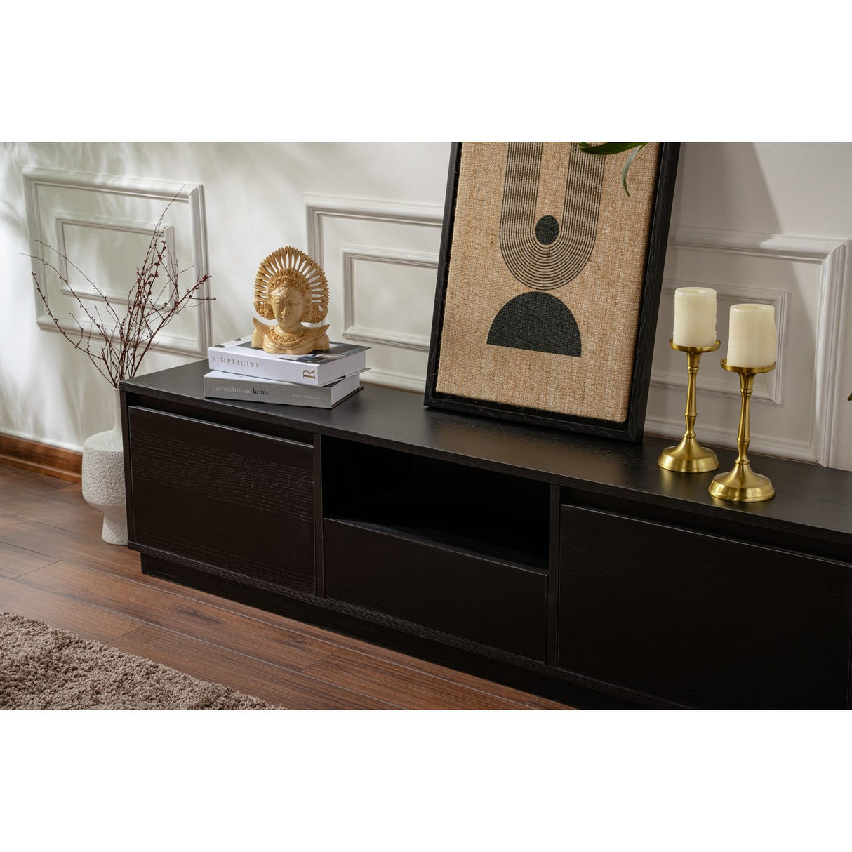 Vanguard TV-bänk Wood Black