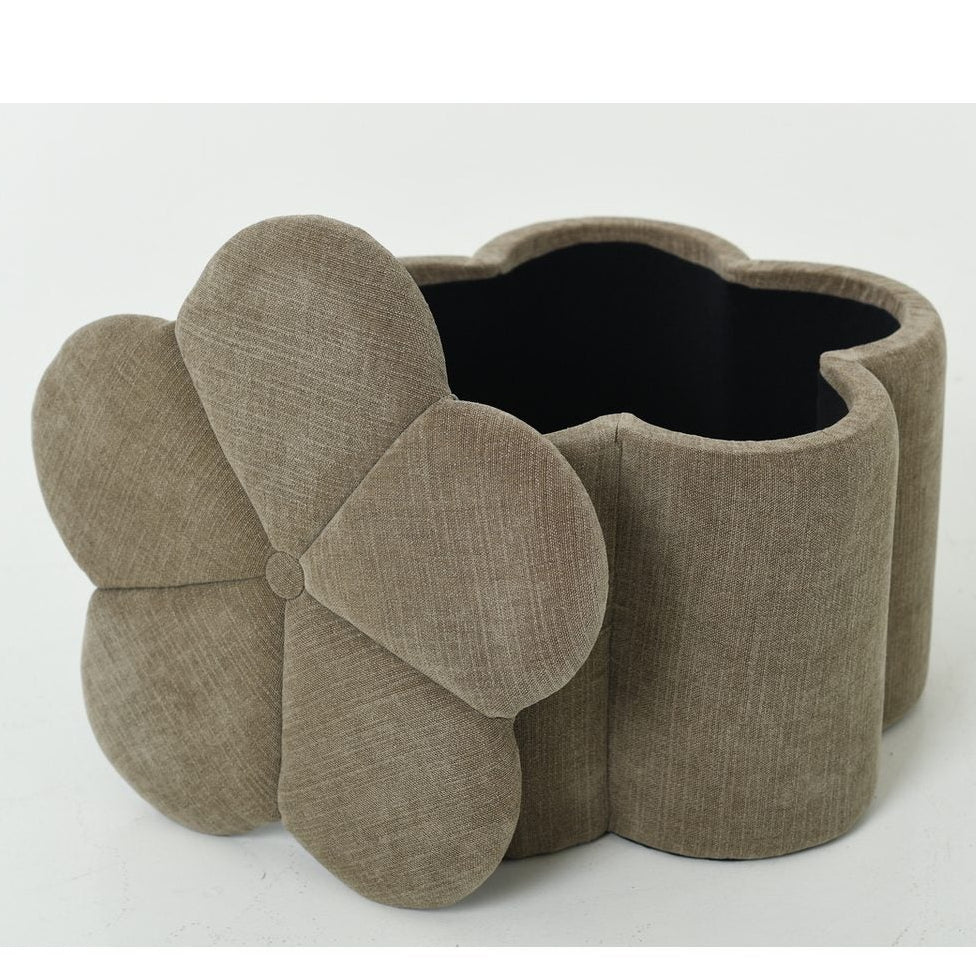 Bellis Sittpuff med Förvaring Ø60 cm Beige