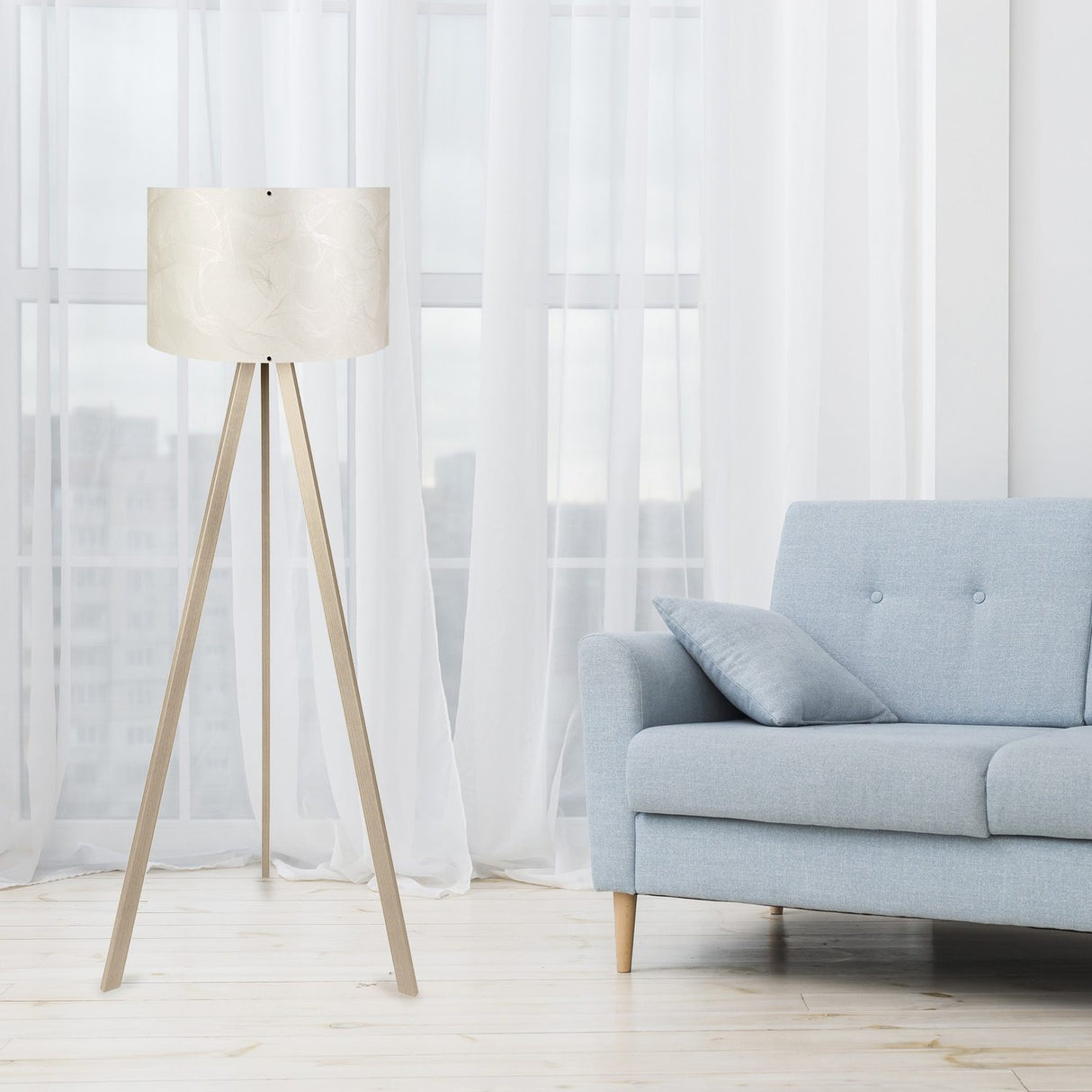 Kyoto (38 x 140 cm) Golvlampa Beige antik