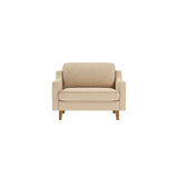 Oslo Loveseat (115 x 84 x 87 cm) 1-sitssoffa Sand valnöt