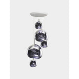 Melt Large Rund Pendelsystem LED Smoke