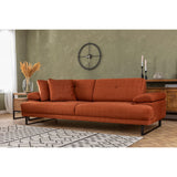 Quito (239 x 99 x 83 cm) 3-sits bäddsoffa Orange