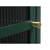 Riviera Vitrinskåp 160 cm Grön