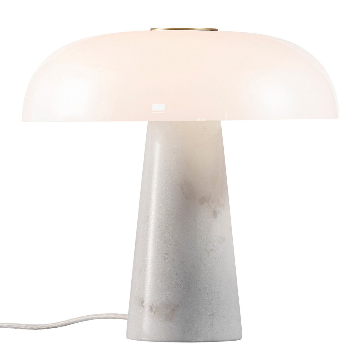 Glossy Bordslampa Opal Vit