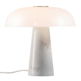 Glossy Bordslampa Opal Vit