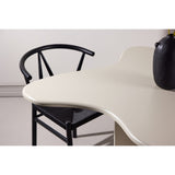 Flower Ovalt matbord Beige