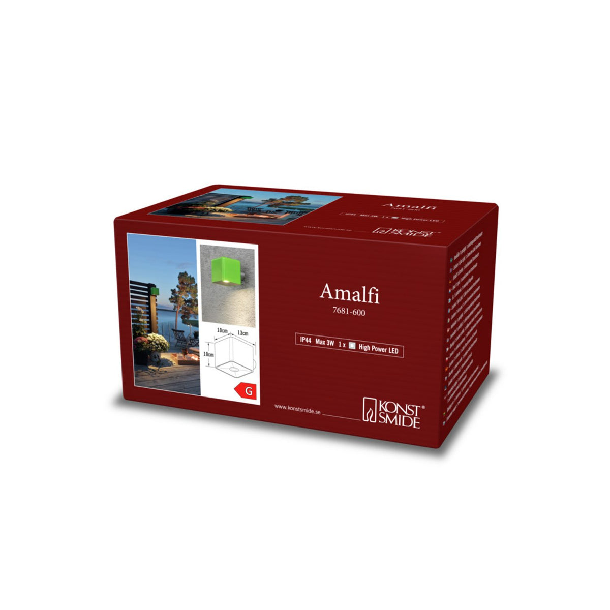 Amalfi Spot HP-LED 12V-system Vägglampa Ute Grön
