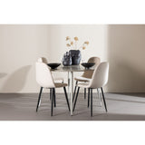 Plaza, Polar Rund matgrupp Beige,Svart, Beige, ⌀120