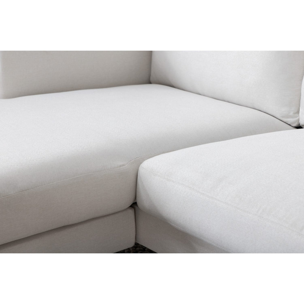 Zoom Schäslongsoffa Ljusbeige