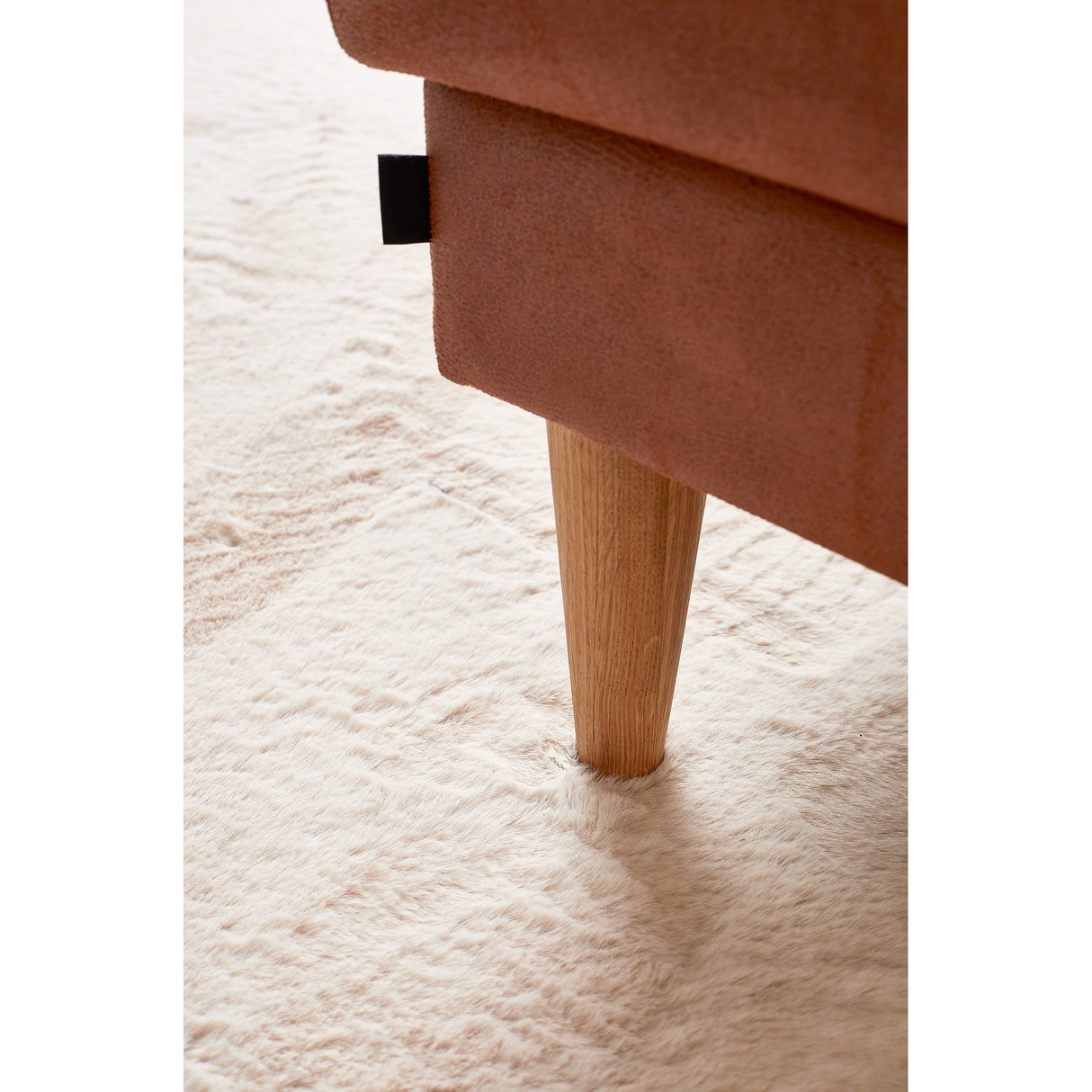 Collin Rund Ryamatta 120 cm Naturvit