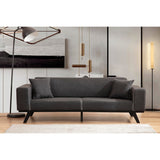 Maputo 3-sits (222 x 92 x 77 cm) 3-sits bäddsoffa Antracit