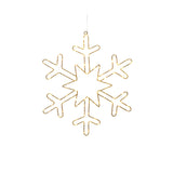 Metallsnöflinga hängande 100 amber LED 46 cm Ljusdekoration Inne Guld