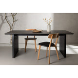 Vail Rektangulärt matbord Svart, MDF, 200 x 100