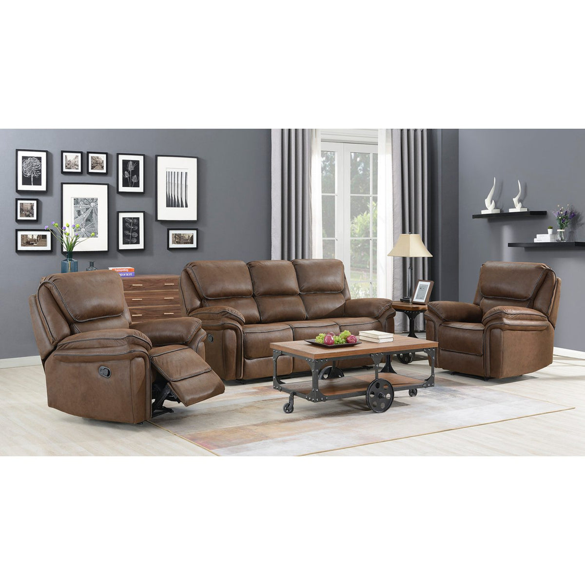 Saranda Reclinersoffa Svart