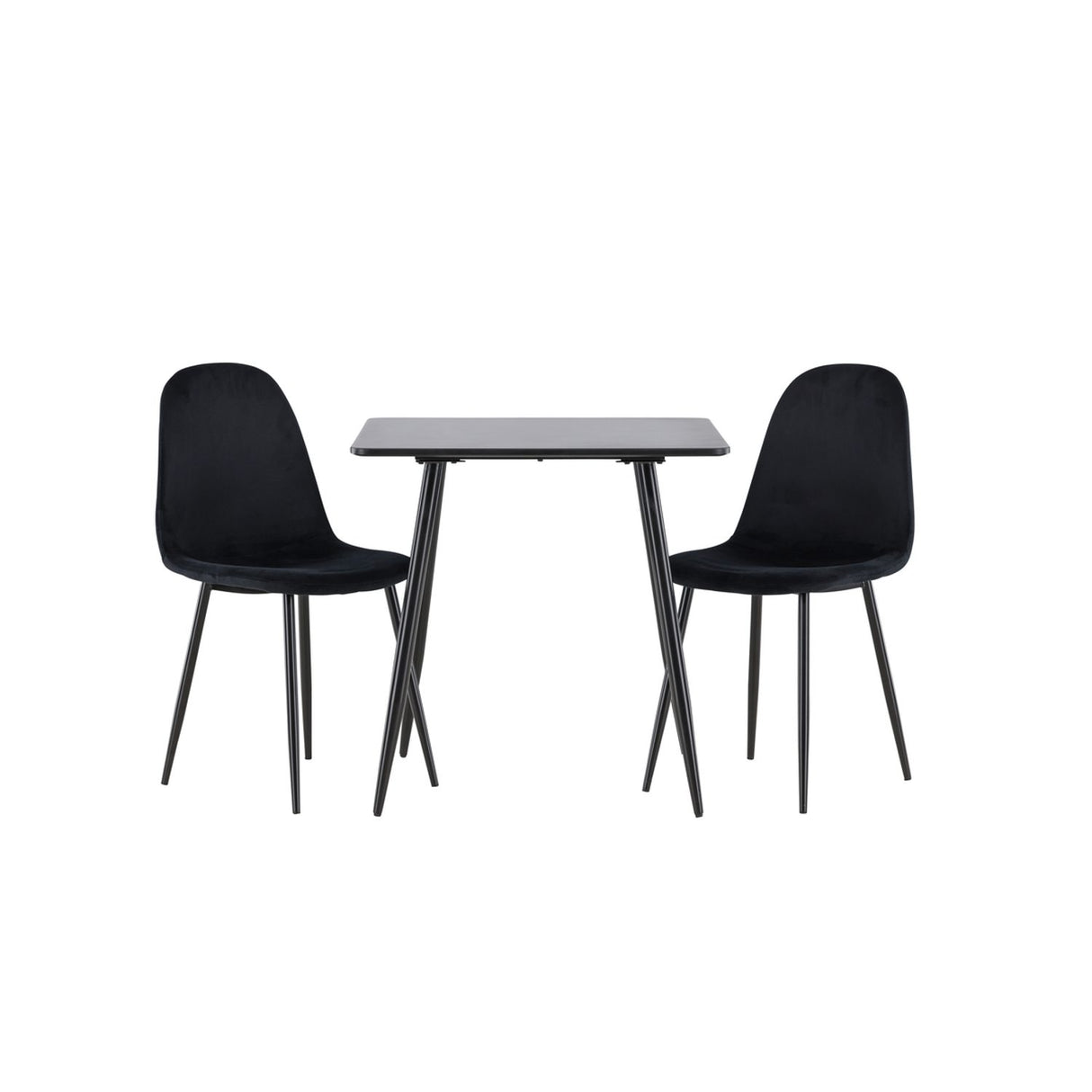 Polar, Polar Rektangulär matgrupp Svart, Svart, 75 x 75
